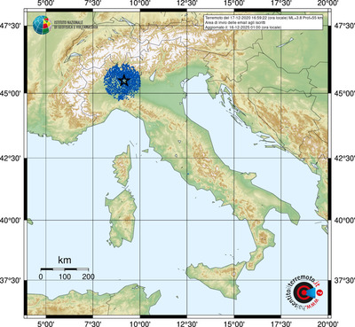 Area di invio delle email agli iscritti