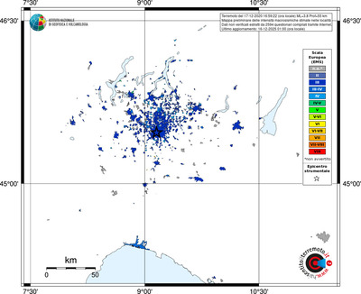 Mappa EMS - territori località