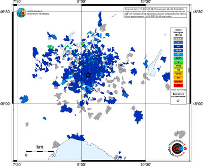 Mappa EMS - territori comuni