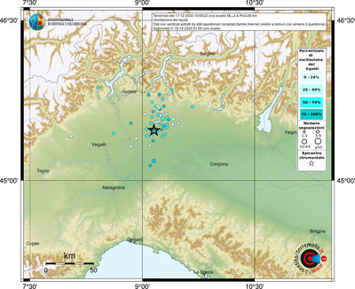 Mappa comuni con almeno 3 questionari