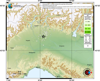 Mappa comuni con almeno 3 questionari