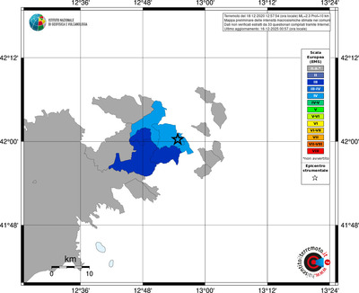 Mappa EMS - territori comuni