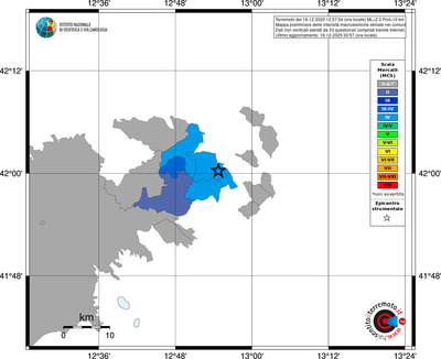 Mappa MCS - territori comuni