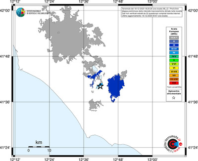 Mappa EMS - territori località