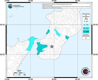 Mappa territorio comunale con almeno 3 questionari