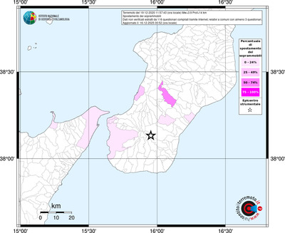 Mappa territorio comunale con almeno 3 questionari