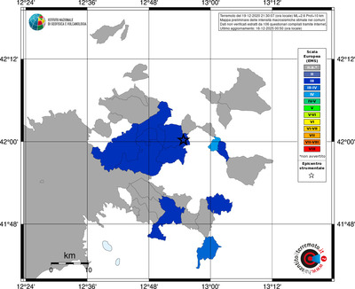 Mappa EMS - territori comuni
