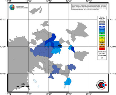 Mappa MCS - territori comuni