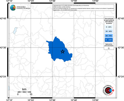 Mappa territorio comunale con almeno 3 questionari