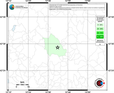Mappa territorio comunale con almeno 3 questionari