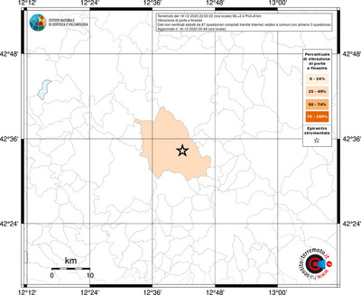 Mappa territorio comunale con almeno 3 questionari