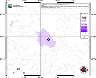 Mappa territorio comunale con almeno 3 questionari
