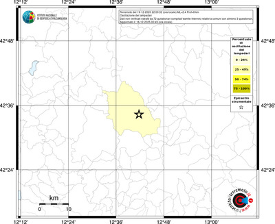 Mappa territorio comunale con almeno 3 questionari