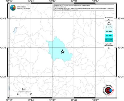 Mappa territorio comunale con almeno 3 questionari