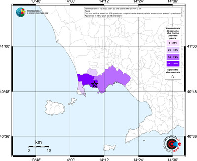 Mappa territorio comunale con almeno 3 questionari