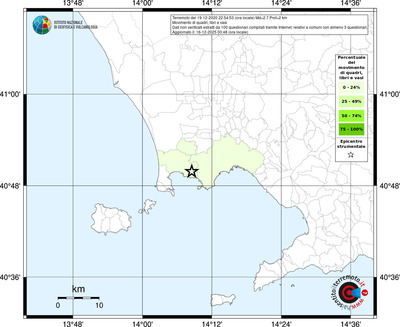 Mappa territorio comunale con almeno 3 questionari