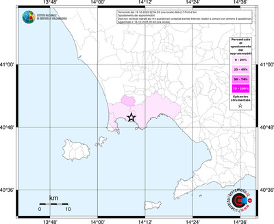 Mappa territorio comunale con almeno 3 questionari