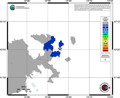 Mappa EMS - territori comuni