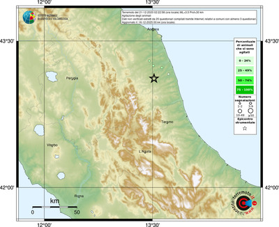 Mappa comuni con almeno 3 questionari