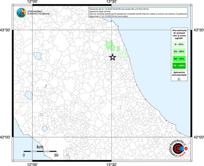 Mappa territorio comunale con almeno 3 questionari