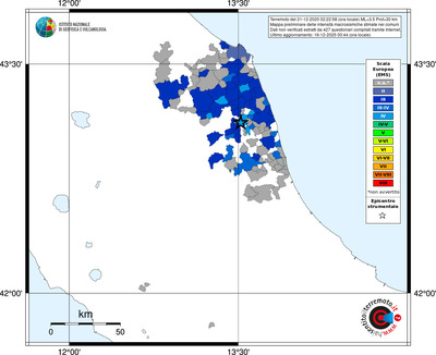 Mappa EMS - territori comuni