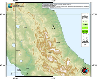 Mappa comuni con almeno 3 questionari