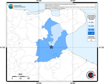 Mappa territorio comunale con almeno 3 questionari
