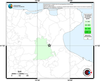 Mappa territorio comunale con almeno 3 questionari