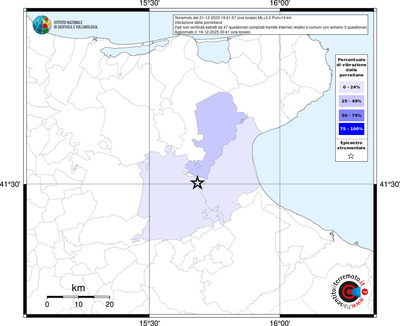 Mappa territorio comunale con almeno 3 questionari