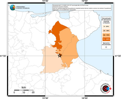 Mappa territorio comunale con almeno 3 questionari