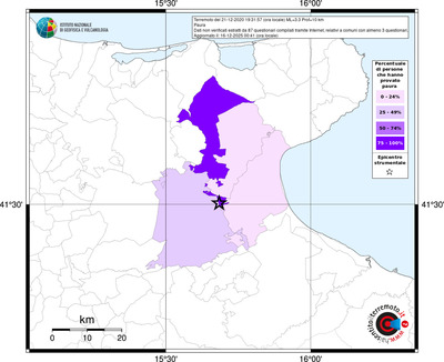 Mappa territorio comunale con almeno 3 questionari