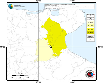 Mappa territorio comunale con almeno 3 questionari