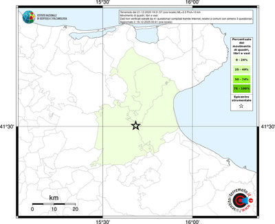 Mappa territorio comunale con almeno 3 questionari