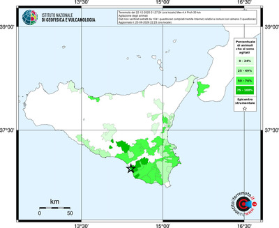 Mappa territorio comunale con almeno 3 questionari
