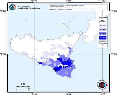 Mappa territorio comunale con almeno 3 questionari