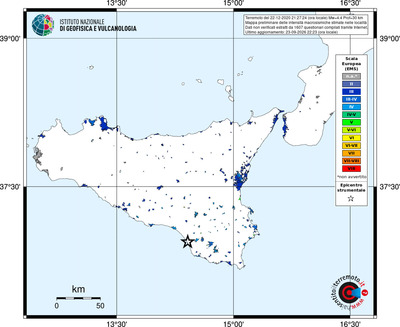 Mappa EMS - territori località