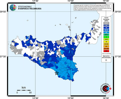 Mappa EMS - territori comuni