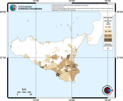 Mappa territorio comunale con almeno 3 questionari