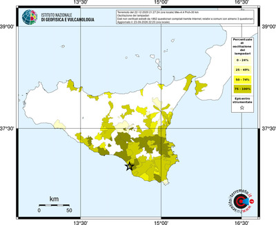 Mappa territorio comunale con almeno 3 questionari