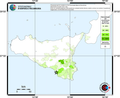 Mappa territorio comunale con almeno 3 questionari
