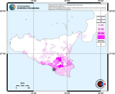 Mappa territorio comunale con almeno 3 questionari