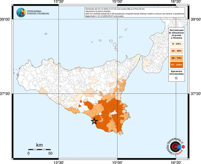 Mappa territorio comunale con almeno 3 questionari