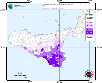 Mappa territorio comunale con almeno 3 questionari