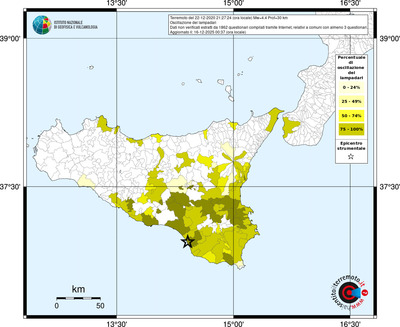 Mappa territorio comunale con almeno 3 questionari