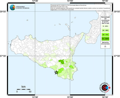 Mappa territorio comunale con almeno 3 questionari