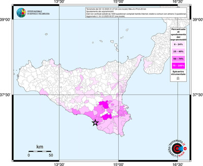 Mappa territorio comunale con almeno 3 questionari