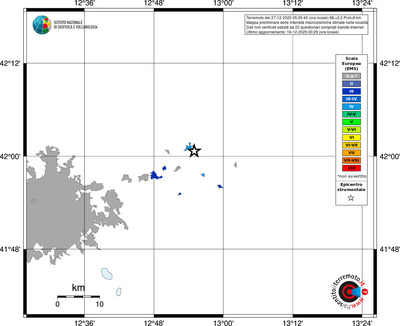Mappa EMS - territori località