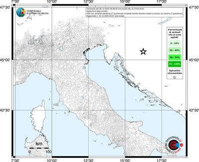 Mappa territorio comunale con almeno 3 questionari