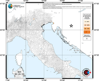 Mappa territorio comunale con almeno 3 questionari