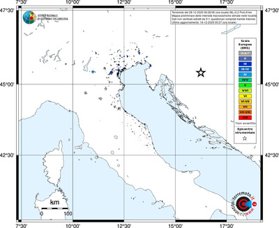 Mappa EMS - territori località